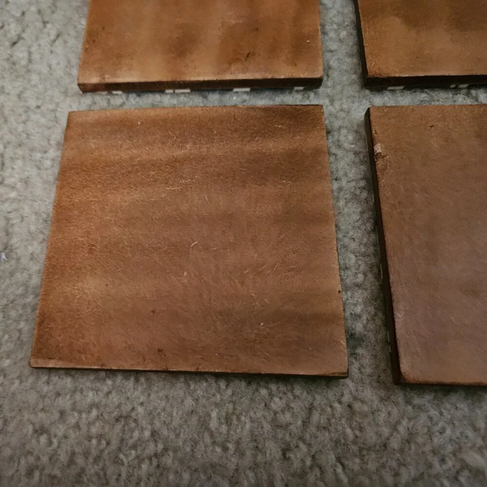 MODERN 4 MY MELA TRELLIS BONE INLAID GRAY BAR DRINK WOOD COASTERS MADE IN INDIA